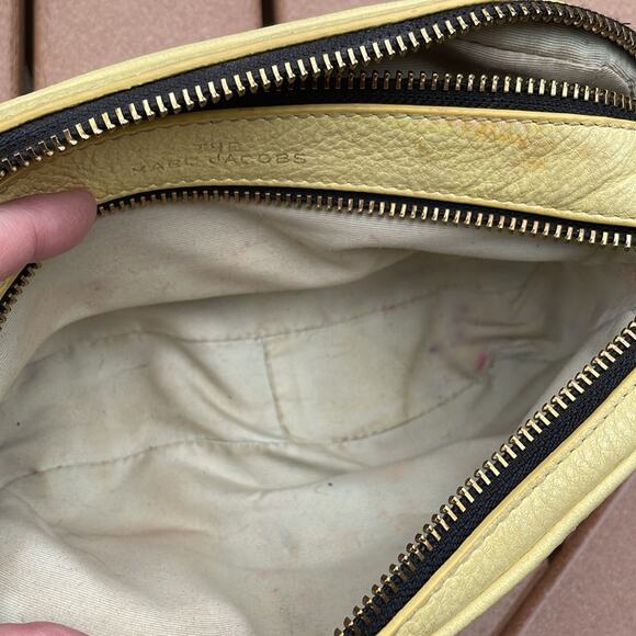 Marc Jacobs The SoftShot 17 Colorblock Camera Bag Yellow Leather - Picture 6 of 11